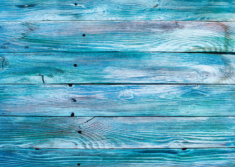 boards, wooden, surface, blue, HD wallpaper
