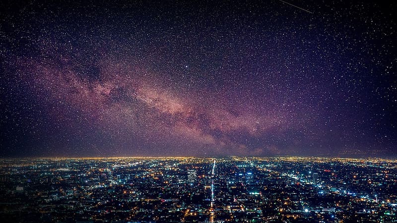 Cities, Sky, Stars, Los Angeles, HD wallpaper