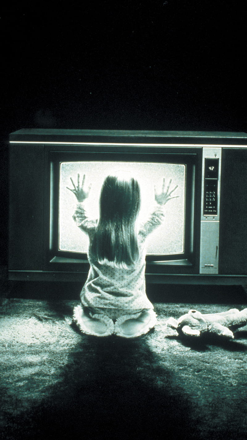late night tv, dark, ghost, horror, kid, movie, poltergeist, teddy, trilogy, HD phone wallpaper