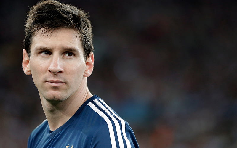 Lionel Messi, Argentina, football, portrait, Argentinian football player, HD wallpaper