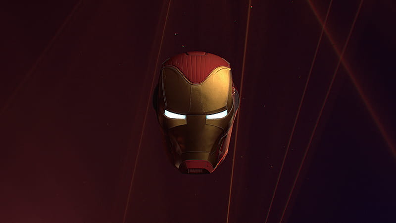 Iron Man Helmet Glowing Eyes, HD wallpaper