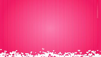 White Pink Hearts In Lines Pink Background Pink Background, HD wallpaper |  Peakpx