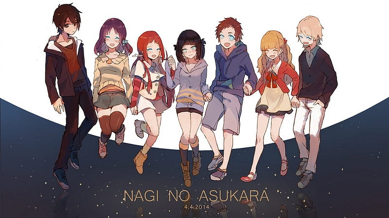 Nagi no Asukara (Manaka Mukaido, Hikari Sakishima, Tsumugu Kihara, Kaname  Isaki) - Minitokyo