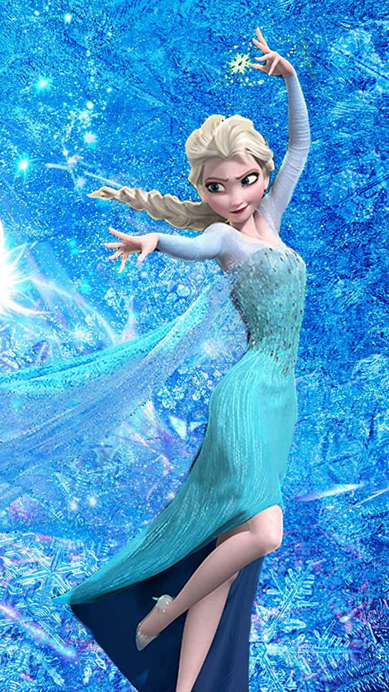 Elsa - Frozen, princess, cartoon, animation, disney, HD phone ...