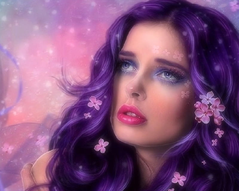 ~purple Awakening~ Models Love Four Seasons Creative Pre Made Digital Art Hd Wallpaper Peakpx 2865