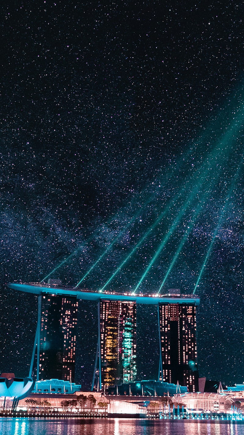Marina Bay Sands, singapore, travel, world, nature, HD phone wallpaper