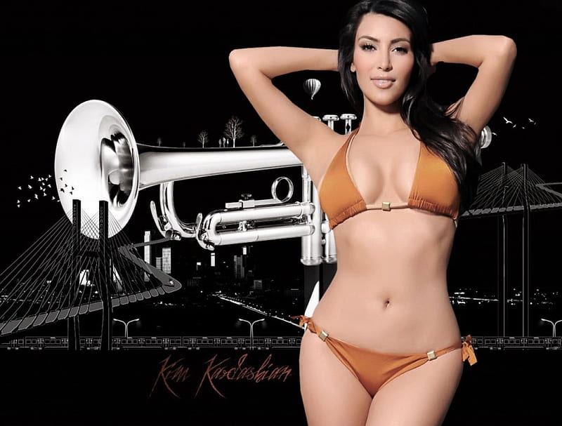 Kim Kardashian HOT, female, kim kardashian, actress, hollywood, 2009, hot, HD wallpaper