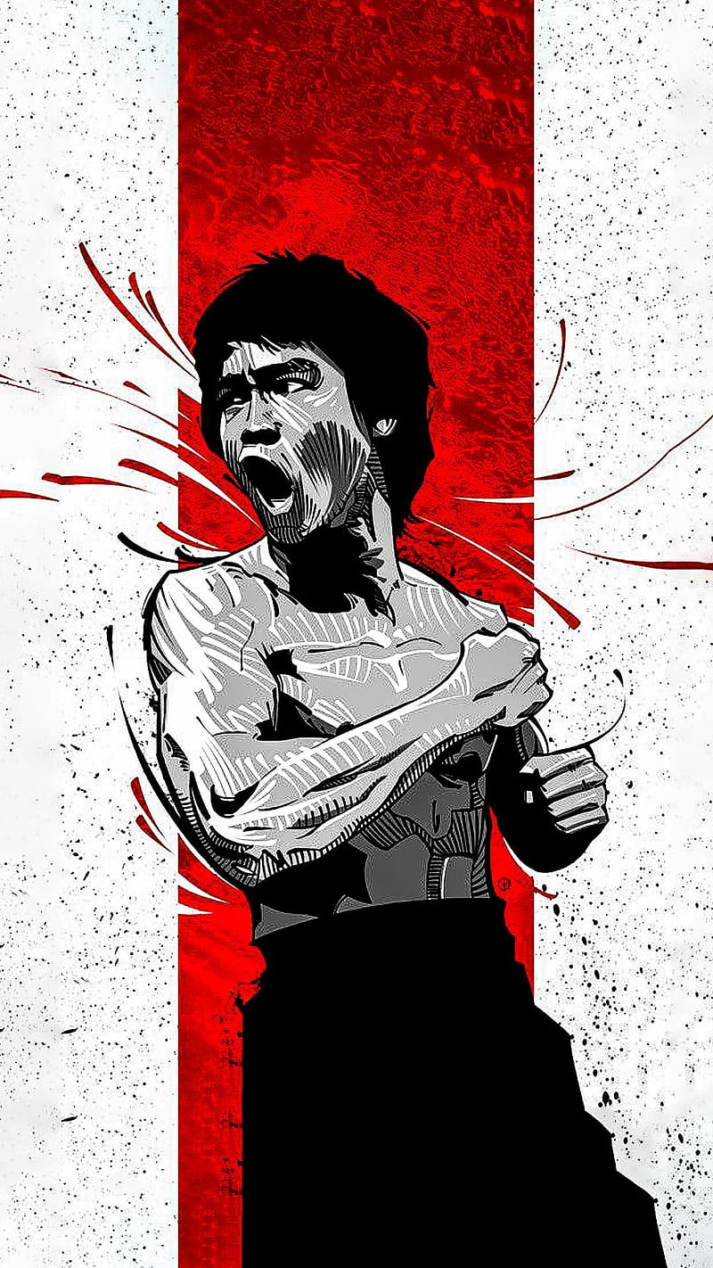Bruce Lee Art for or mobile device. Make your device cooler and more beautif. Bruce lee art, Bruce lee , Bruce lee martial arts, Bruce Lee Cartoon, HD phone wallpaper