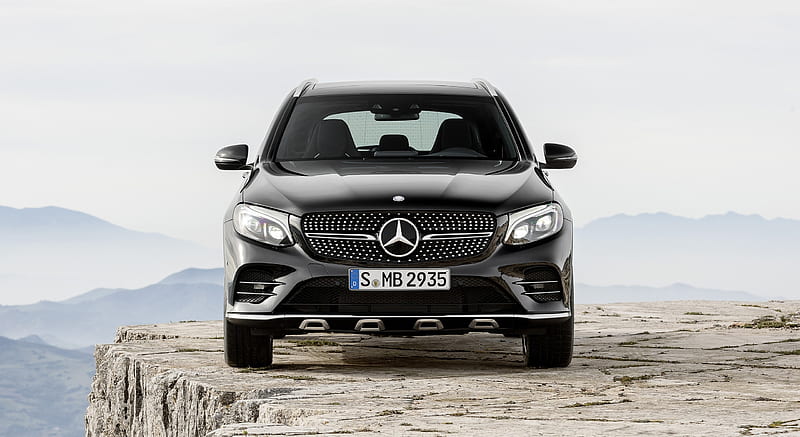 2017 Mercedes-AMG GLC 43 4MATIC (Chassis: X253, Color: Obsidian Black) - Front , car, HD wallpaper