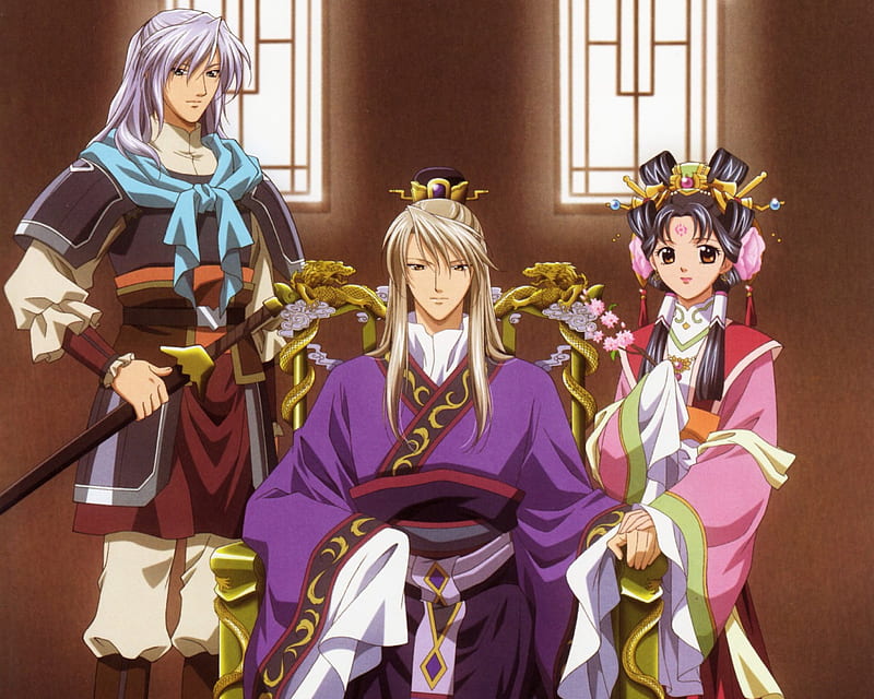 Emperor, king, shuurei, pretty, dress, friend, ryuuki, sweet, nice, group,  anime, HD wallpaper | Peakpx