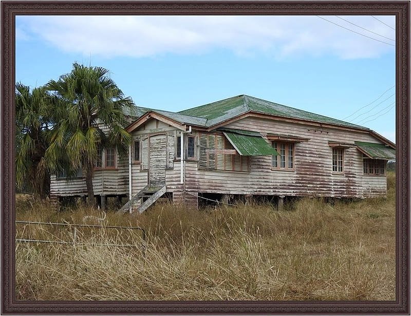 OLD HOUSE...AUSTRALIA FRAMED, HOUSE, OLD, HD wallpaper