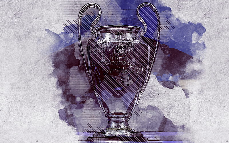 How to draw Champions League UEFA TROPHY  championsleague  YouTube