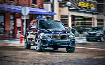 BMW X5 M50i street, 2020 cars, SUVs, G05, luxury cars, 2020 BMW X5, german cars, BMW X5M, BMW, HD wallpaper