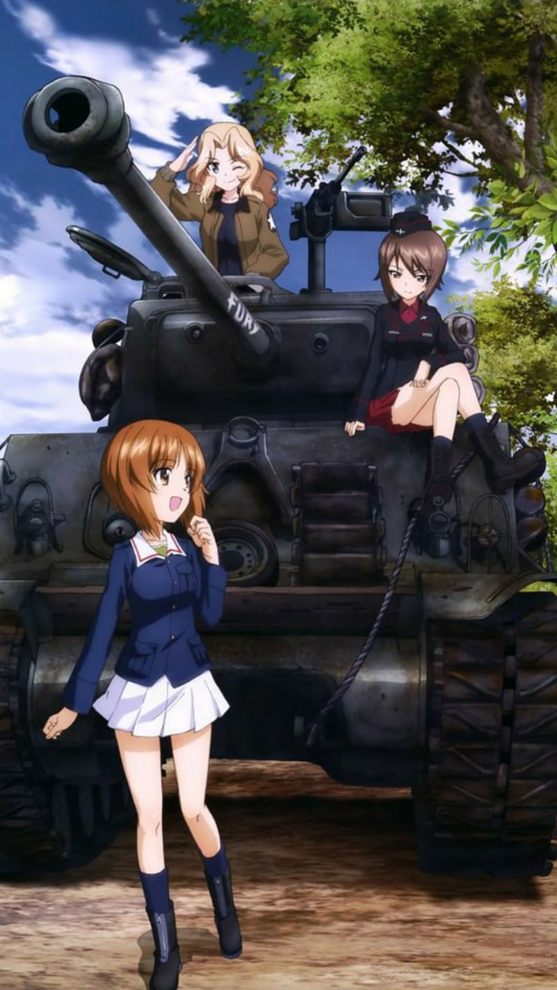 Anime Girls und Panzer HD Wallpaper