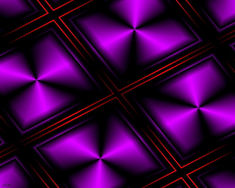 Purple grid, purple, cg, grid, computer art, abstract, HD wallpaper