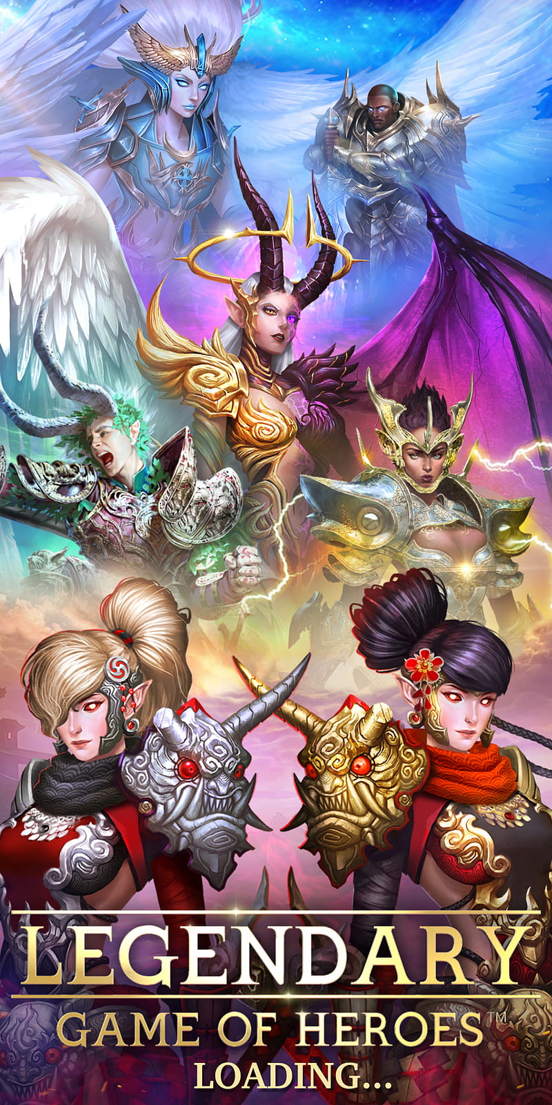 War Gods Legendary, angels demons, dragon, lords, twins, HD phone wallpaper