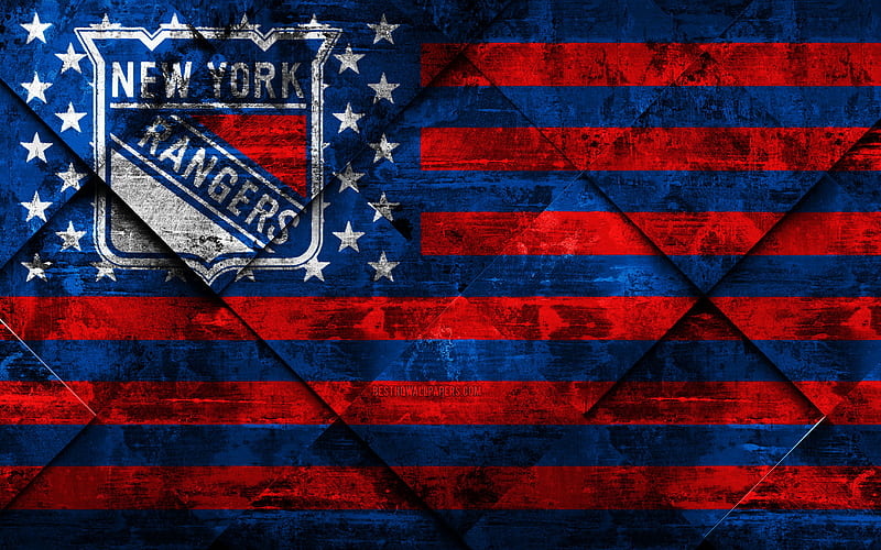 New York Islanders logo, emblem, silk texture, American flag, American  hockey club, HD wallpaper