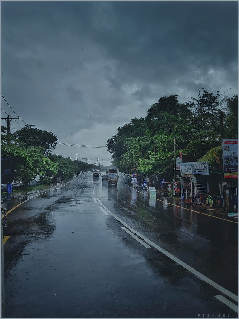 After rain, day, heaven, rainy, road, season, weather, HD phone wallpaper