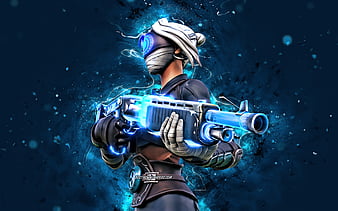 Ninja blue neon lights, Fortnite Battle Royale, Fortnite characters, Ninja  Skin, HD wallpaper