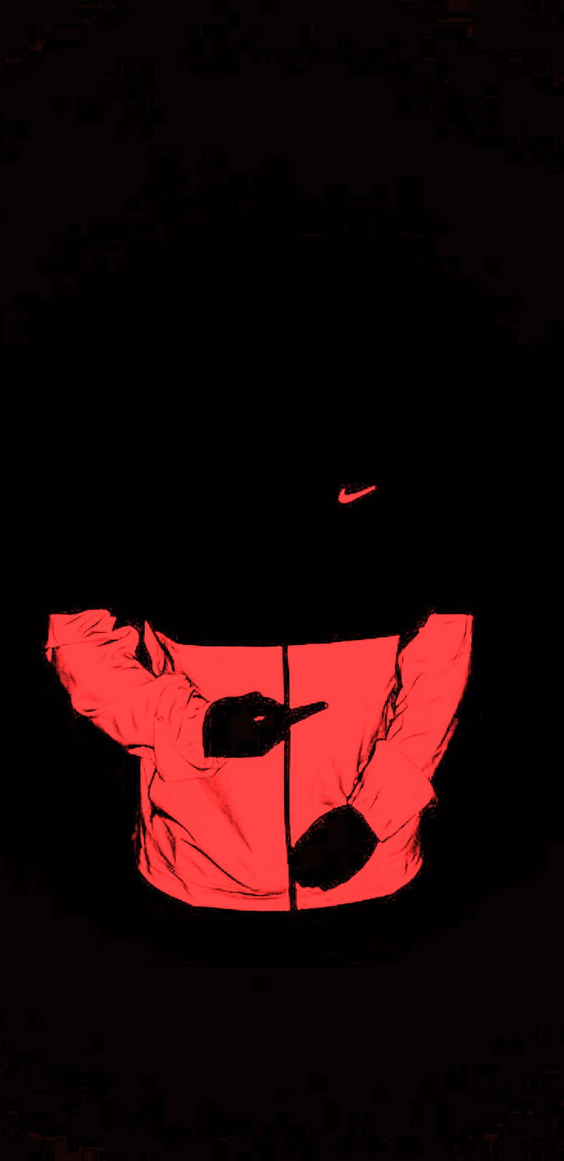 Red Nike, nike jacket, HD phone wallpaper