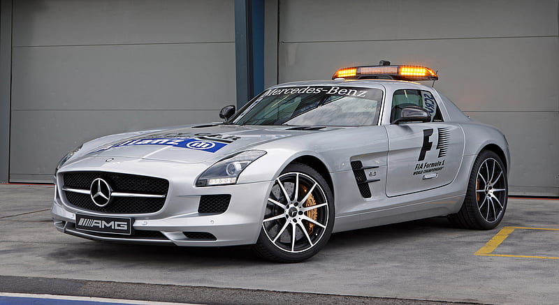 2013 Mercedes-Benz SLS AMG GT F1 Safety Car - Front, HD wallpaper