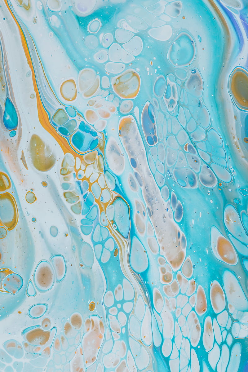 paint, blue, stains, liquid, HD phone wallpaper