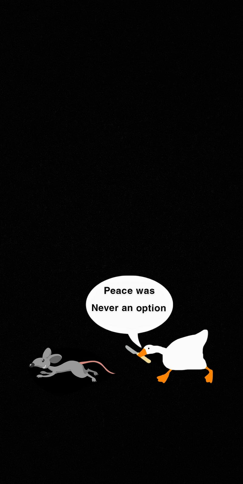 Goose, peace was never an option, quack, HD phone wallpaper