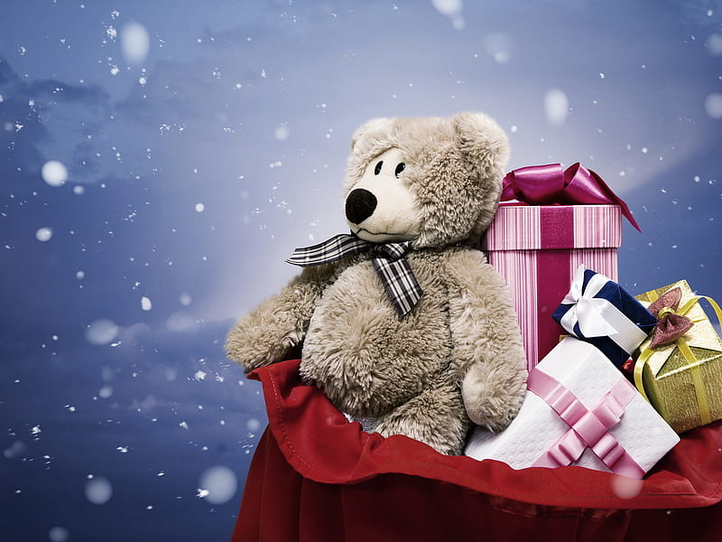 teddy-bear-christmas-christmas-snow-teddy-bear-winter-hd-wallpaper-peakpx