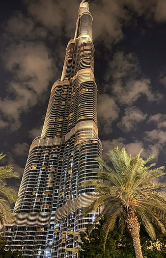 Burj Khalifa, burj al arab, city, dubai new, night, skyscraper, swahabhaan,  tower, HD phone wallpaper | Peakpx