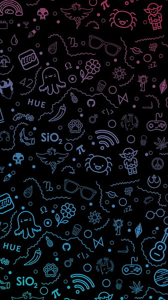 whatsapp, cartoon, random, skull, simple, dark, black, HD phone wallpaper