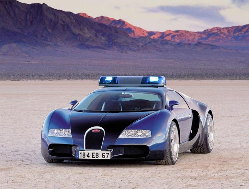 Bugatti Veyron Police Car, bugatti veyron, veyron police car, veyron, police car, HD wallpaper