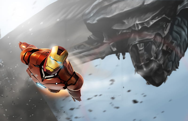 Iron Man Chittori Army, iron-man, superheroes, digital-art, artwork, HD wallpaper