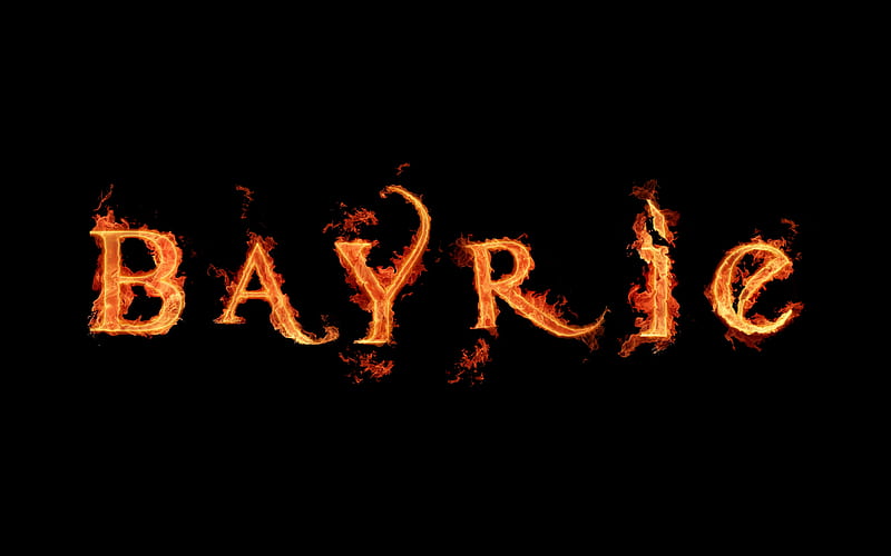 Bayrie, red, alphabet, yellow, name, bonito, year, flame, colored, color, letter, amazing, colors, black, collage, gift, abstract, fire, cool, flames, letters, awesome, funny, collages, writing, HD wallpaper