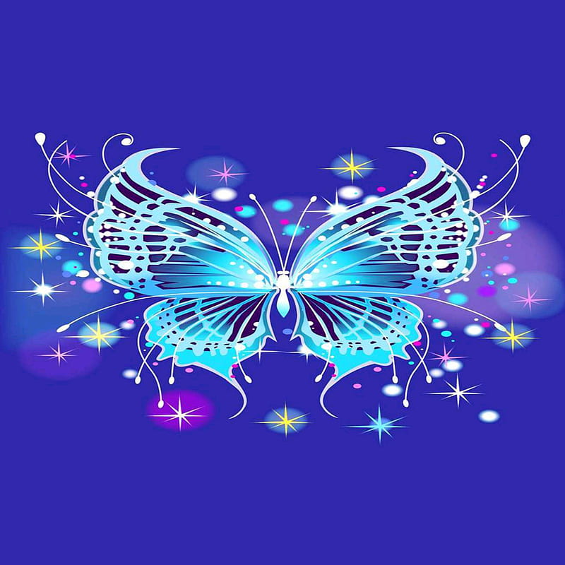 Art, bubbles, butterflies, purple, HD phone wallpaper | Peakpx