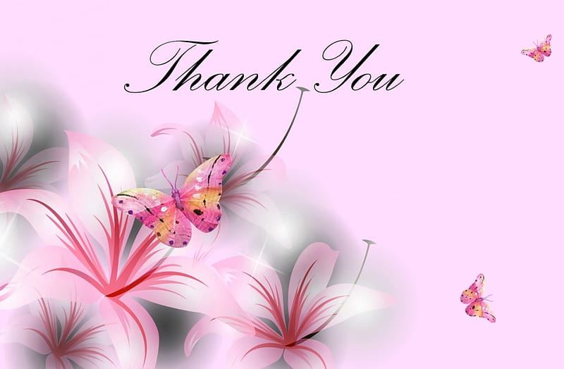 ~Thank You~, Thank You, Pink, os, Thank, HD wallpaper