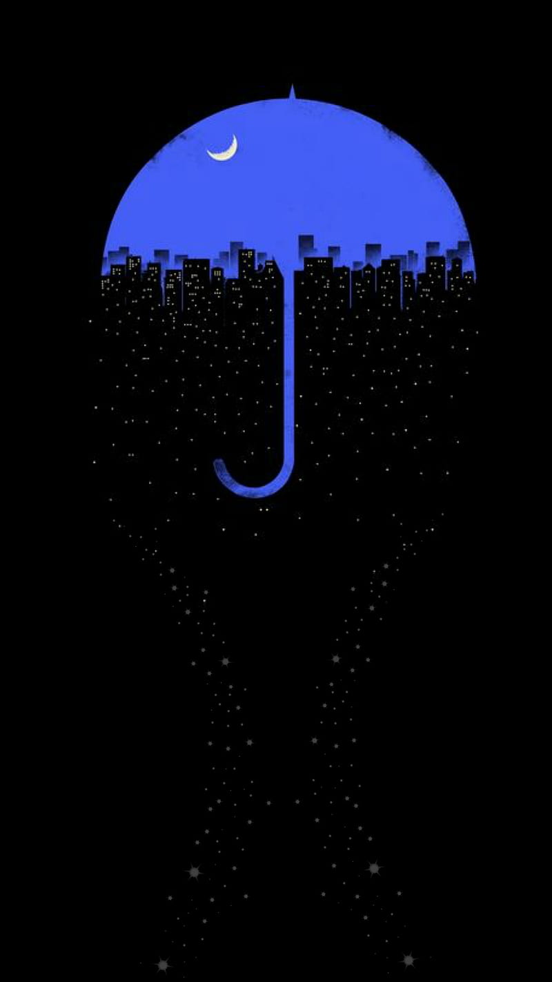 Umbrella, city, dark, HD phone wallpaper | Peakpx