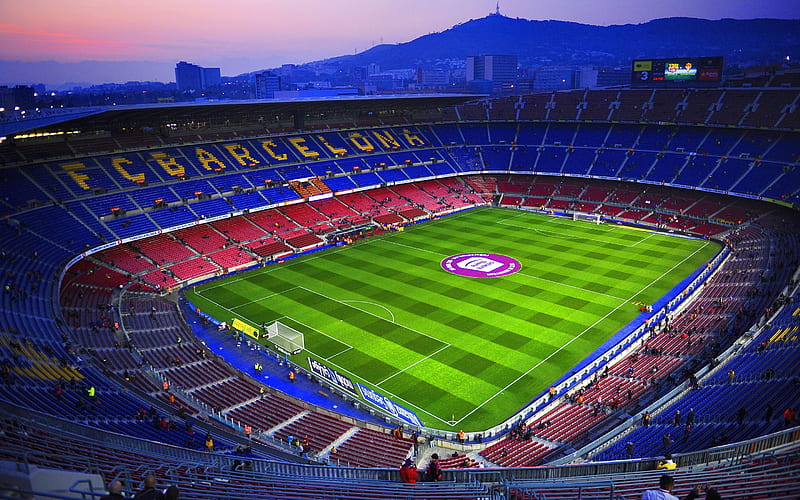 Camp Nou, stadium of Barcelona, soccer, Barcelona, football stadium, Spain, Europe, Catalonia, Barcelona stadium, Nou Camp, Barca, HD wallpaper