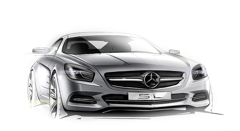 MercedesBenz A Class sketch preview  Car Body Design