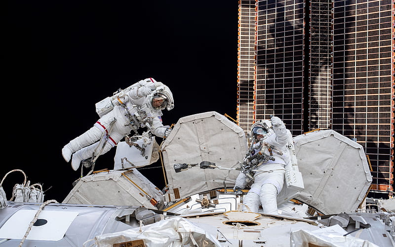 Space Walk, ISS, space station, space, HD wallpaper