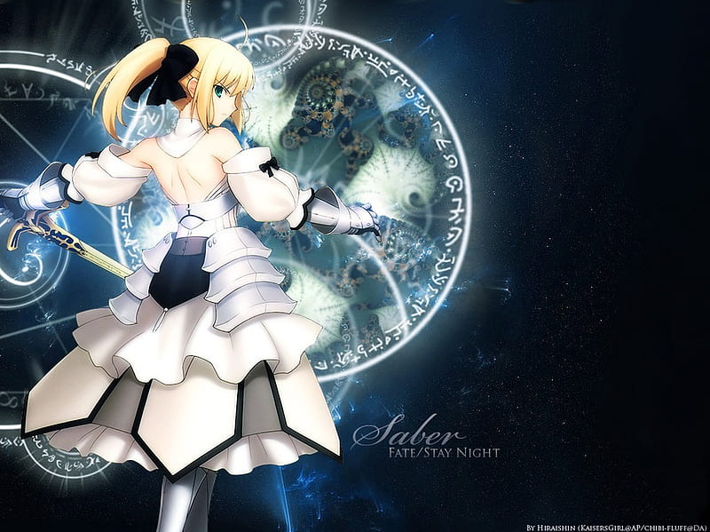 Saber time control, saber, fate, time, force, power, stay night