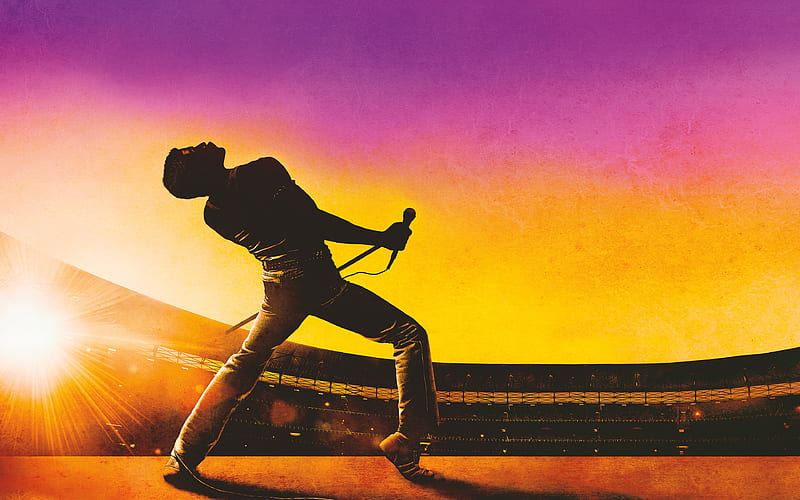 Bohemian Rhapsody, poster, Freddie Mercury, 2018 movie, Rami Malek, HD wallpaper