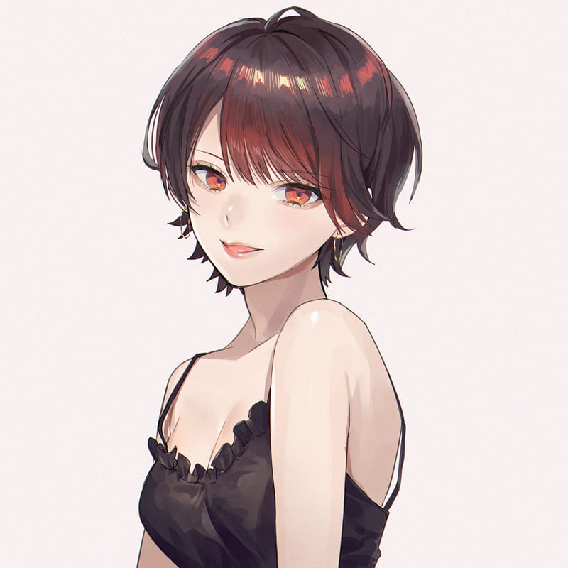 Premium Photo | Cute girl back short hair anime scifi background generative  AI illustration art