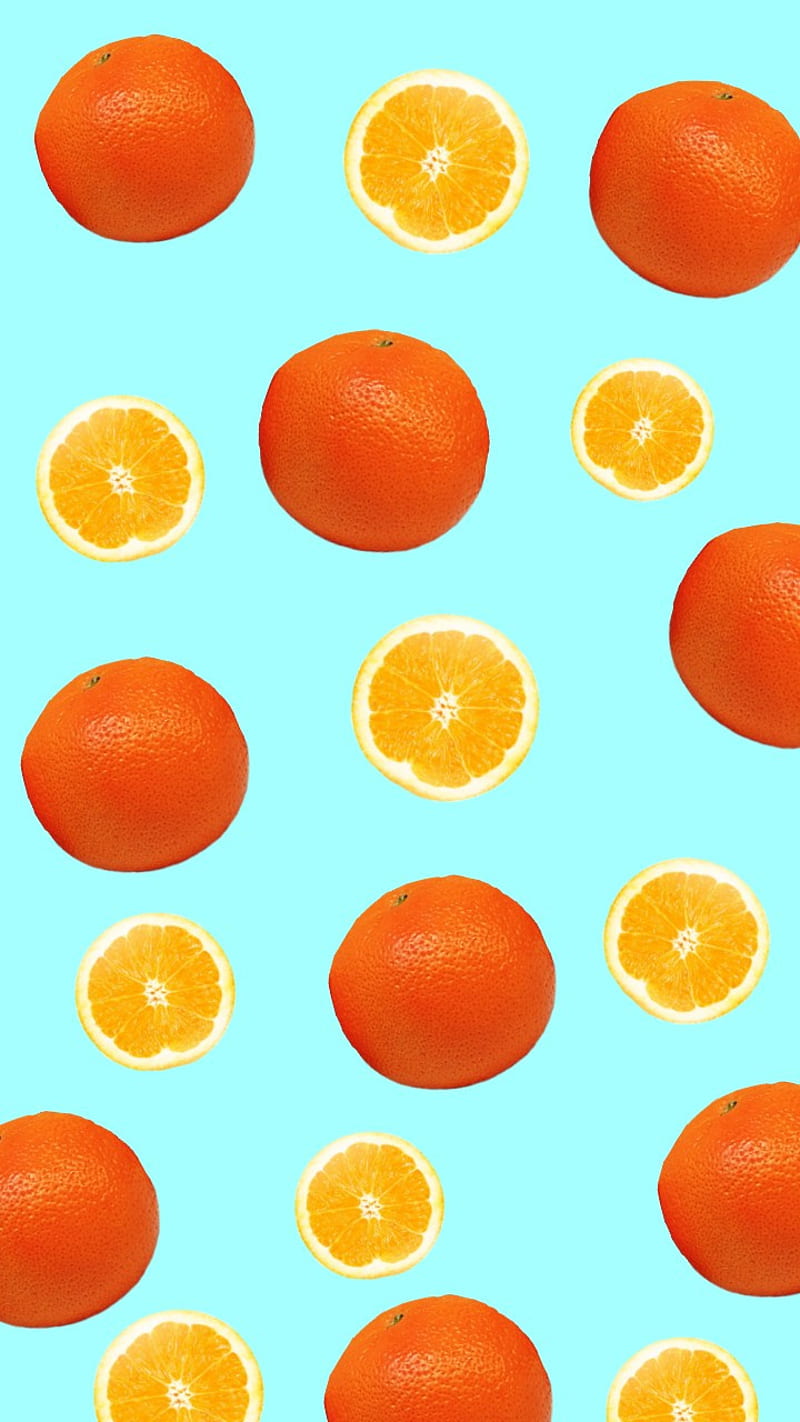 Fruits, aesthetic, orange, HD phone wallpaper