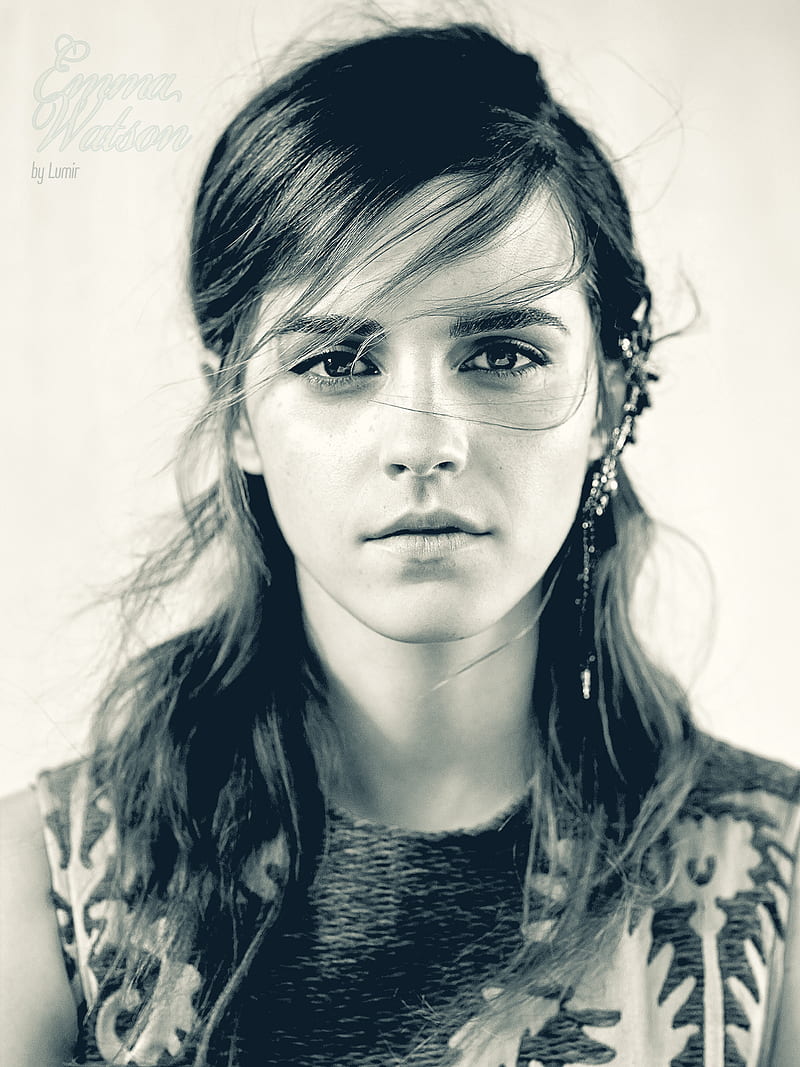 Emma Watson, brunette, actress, HD phone wallpaper