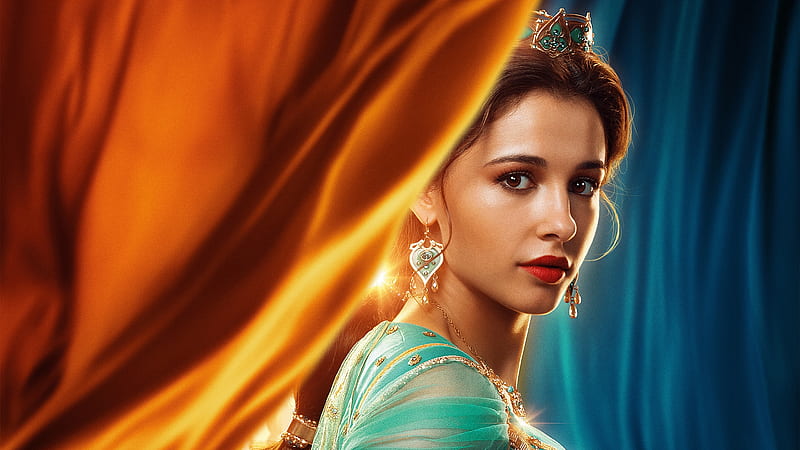 aladdin 2019, princess jasmine, naomi scott, Movies, HD wallpaper