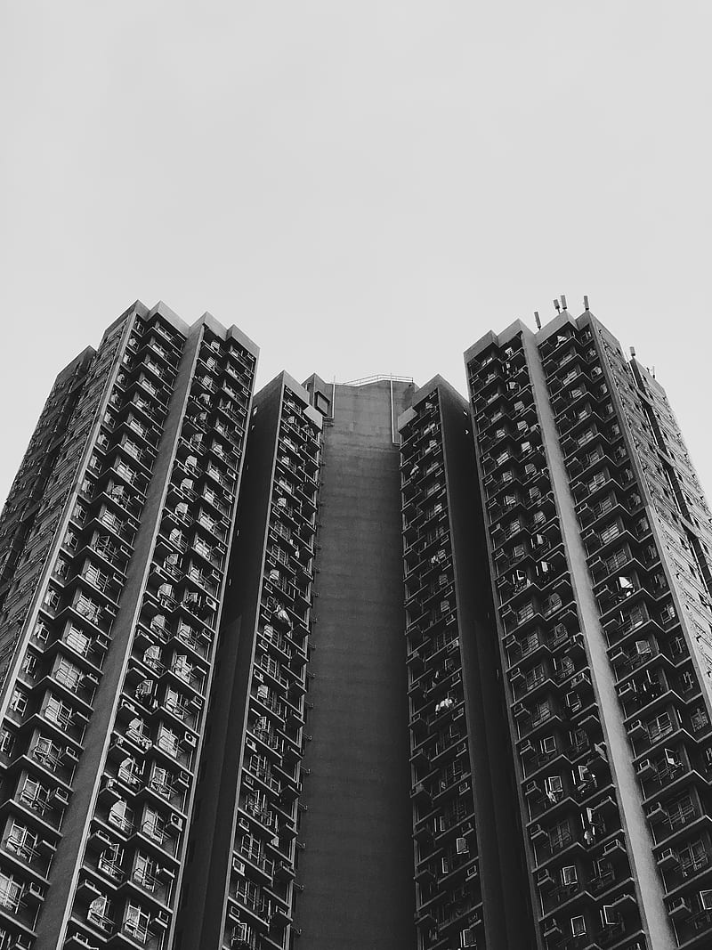 low angle of high rise buildings, HD phone wallpaper