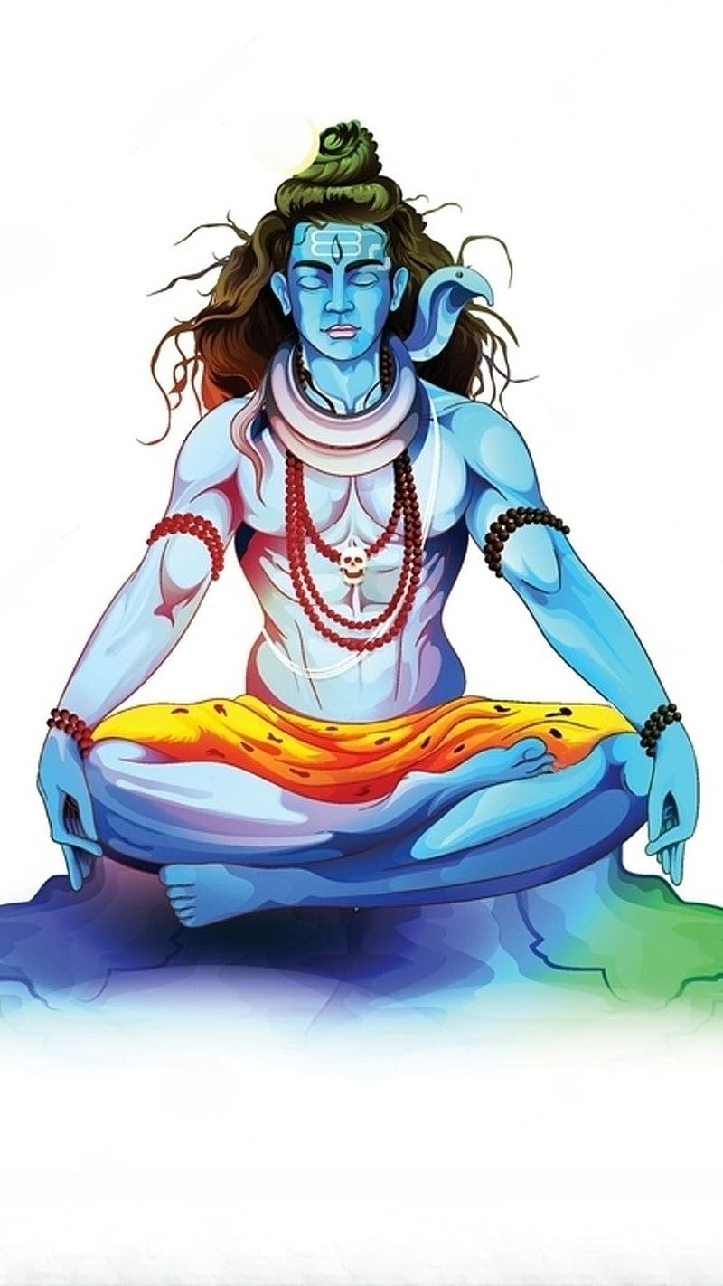 Shiv Shankar Bholenath Ke Meditation, shiv shankar bholenath ke, lord shiva meditation, god, mahadev, HD phone wallpaper