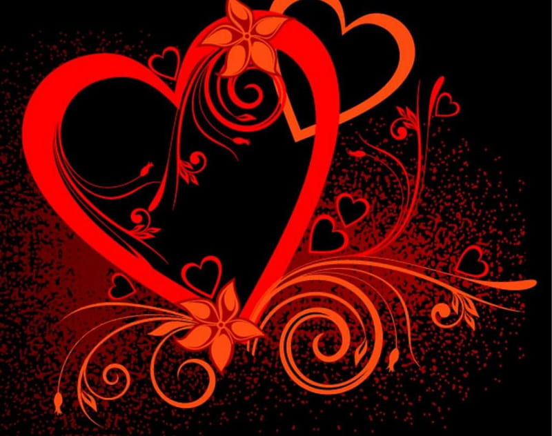 Heart, red, vector, love, HD wallpaper | Peakpx