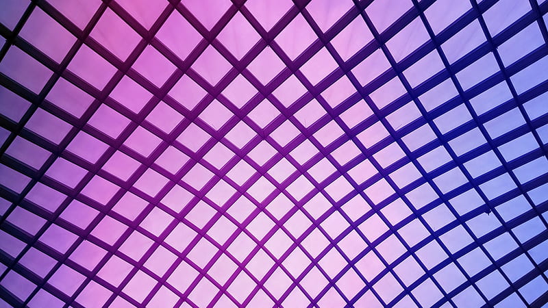 Purple Mesh Geometric Shapes Purple Aesthetic, HD wallpaper