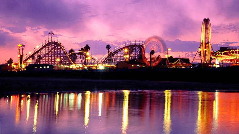 Ferris Wheel, California, Amusement Park, , Theme Park, Santa Cruz, Amusement Parks, HD wallpaper